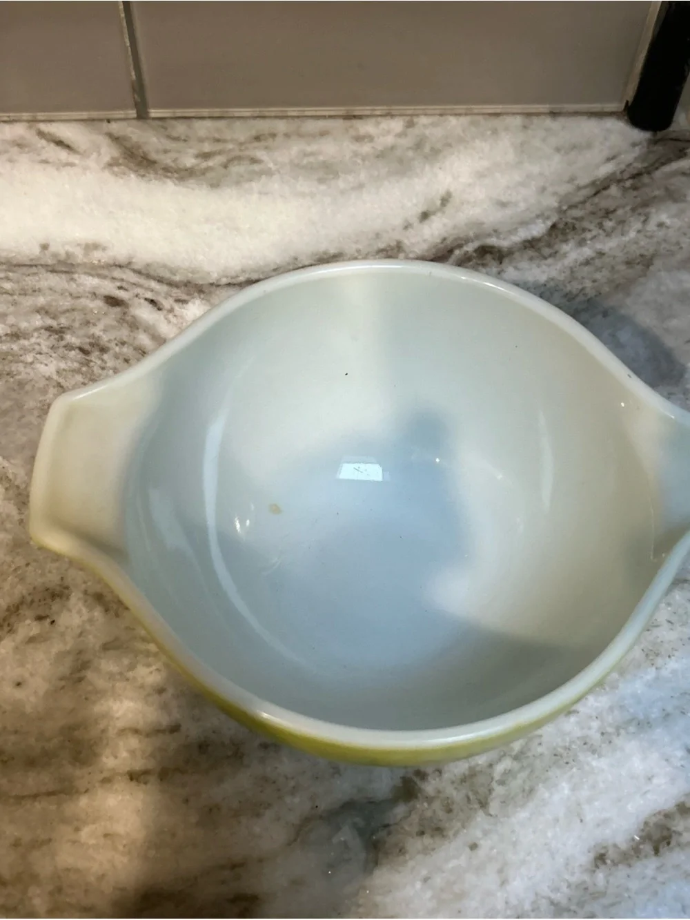 Rare Pyrex 441 Spring Blossom Crazy Green Daisy 750 ML Mixing Cinderella BOWL